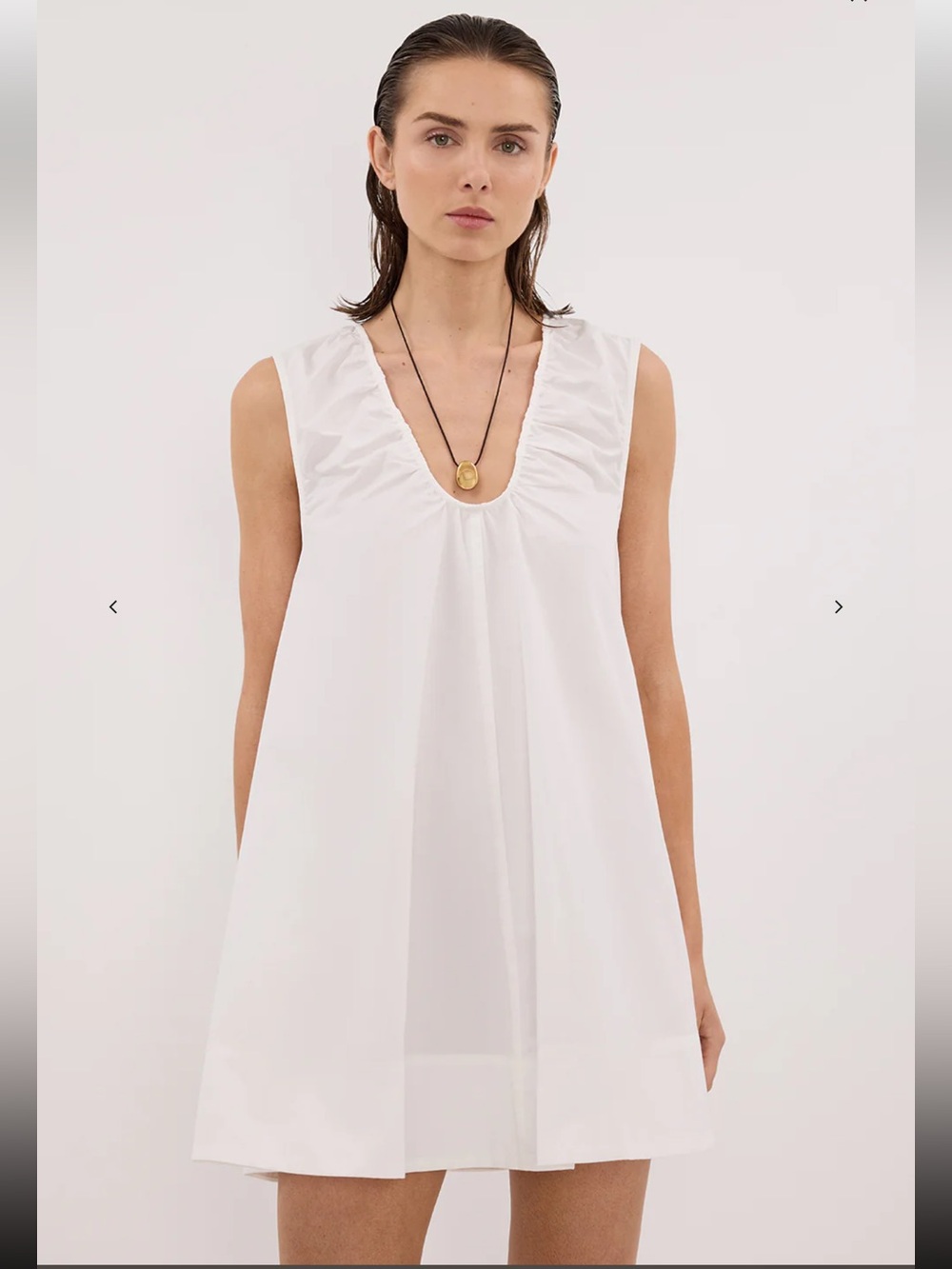 DISSH White Cotton Sleeveless Mini Dress SOLD OUT! BNWT - Picture 3 of 5